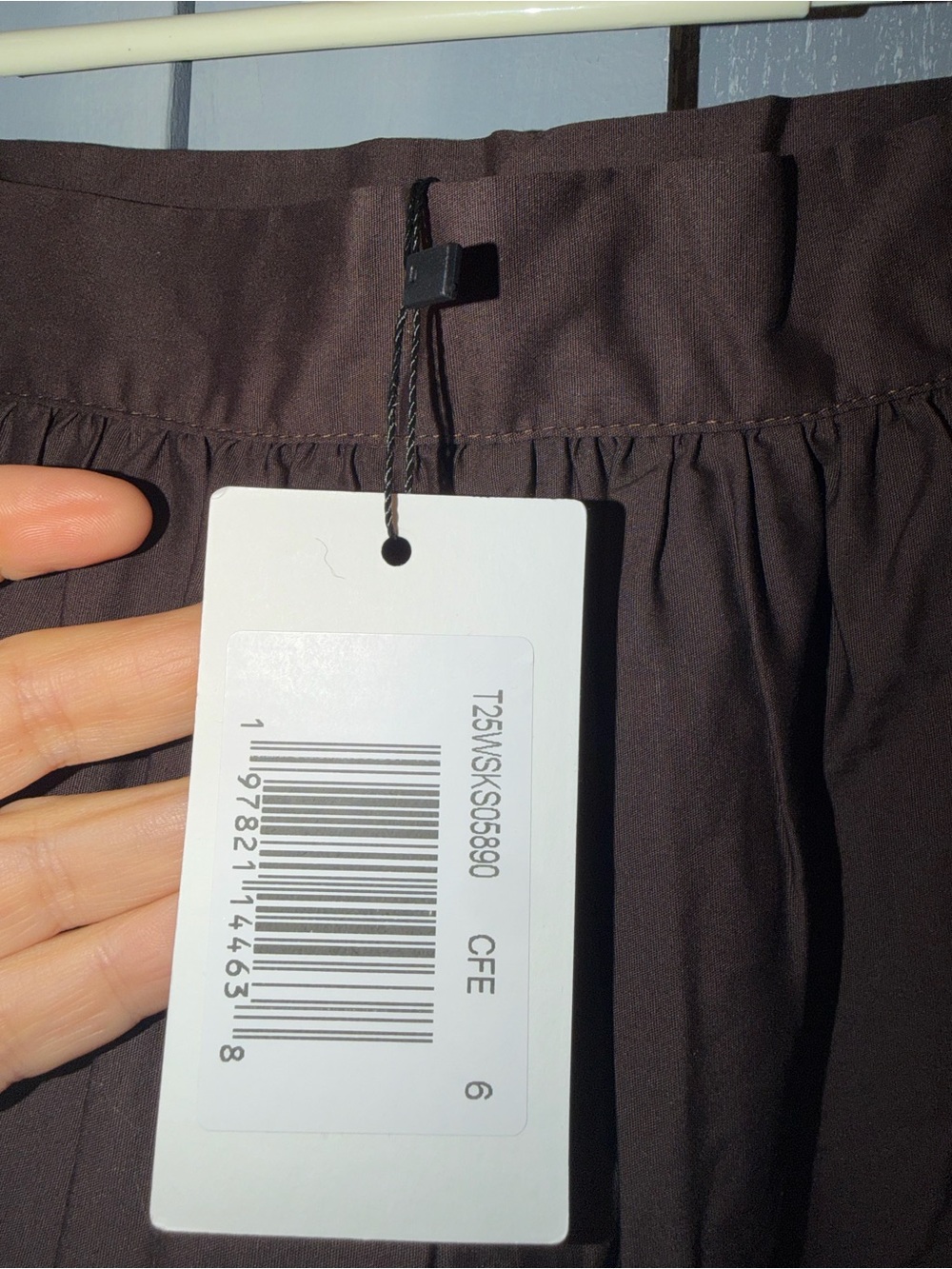 Few Moda Beth Brown Cotton Midi Skirt – Size 6 NWT - Picture 8 of 10